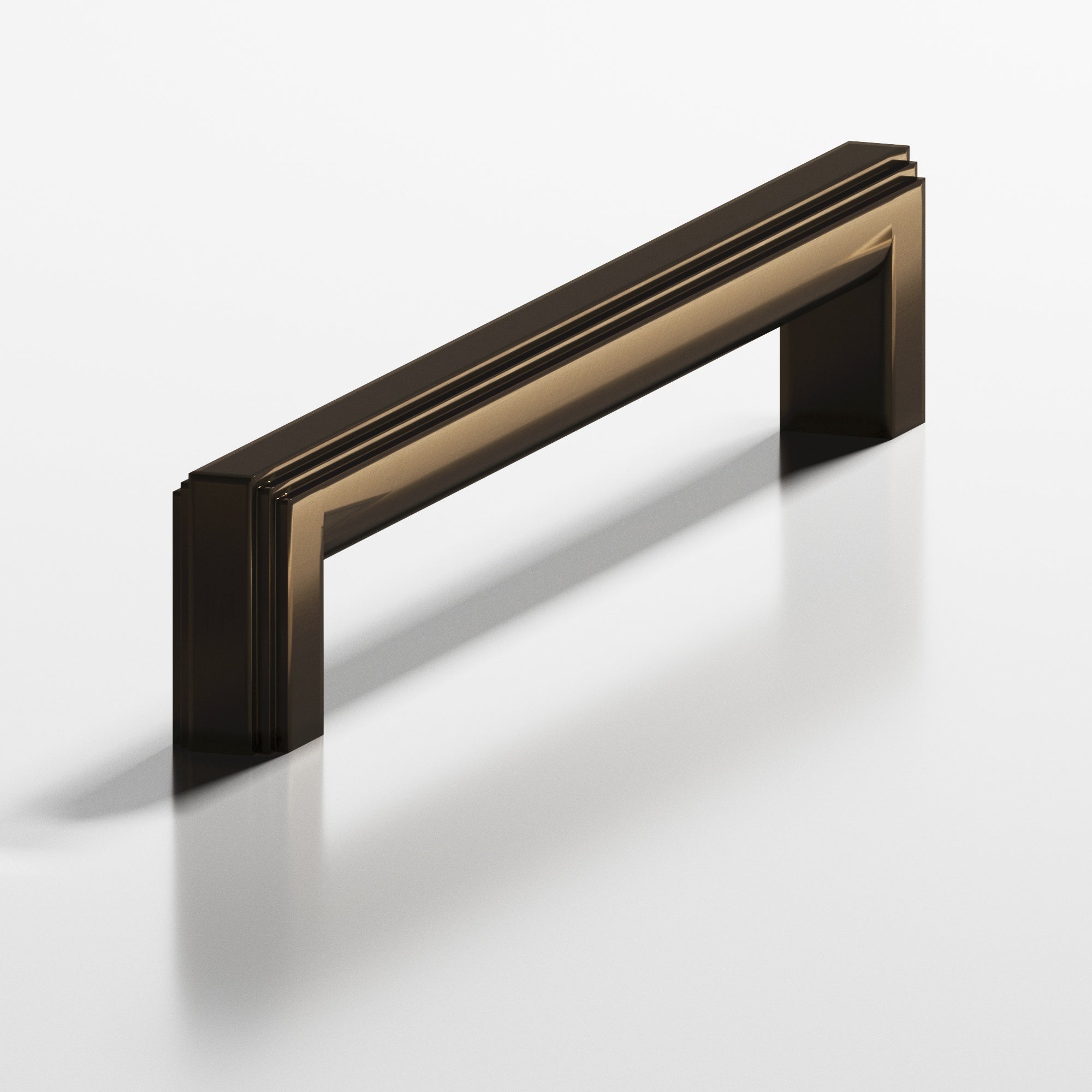 Colonial Bronze Series 945 6" Square Stepped Cabinet Pull With Rounded Back Oil Rubbed Bronze / 6"