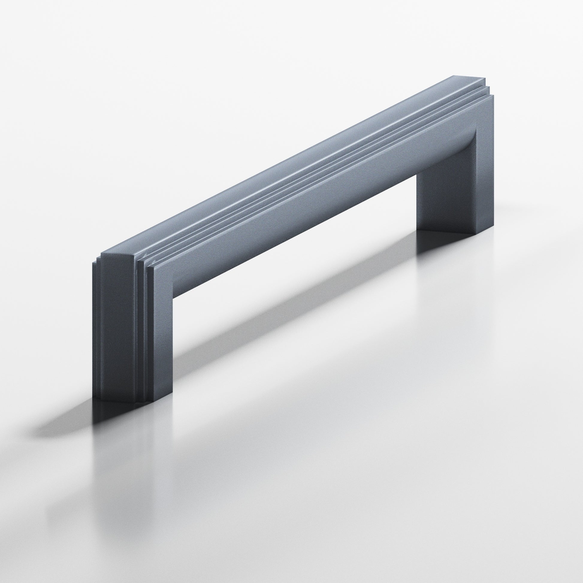 Colonial Bronze Series 944 12" Square Stepped Appliance Pull With Rounded Back Frost Chrome™ / 12"