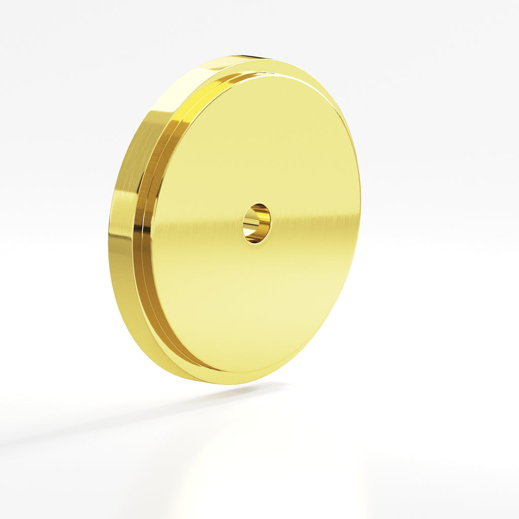 Colonial Bronze Series 9621 1.5" Round Stepped Backplate French Gold / 1.5"