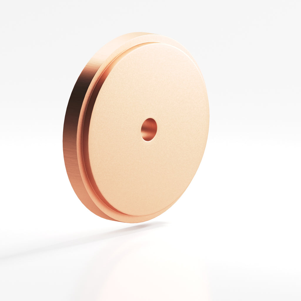 Colonial Bronze Series 9621 1.5" Round Stepped Backplate Matte Satin Copper / 1.5"