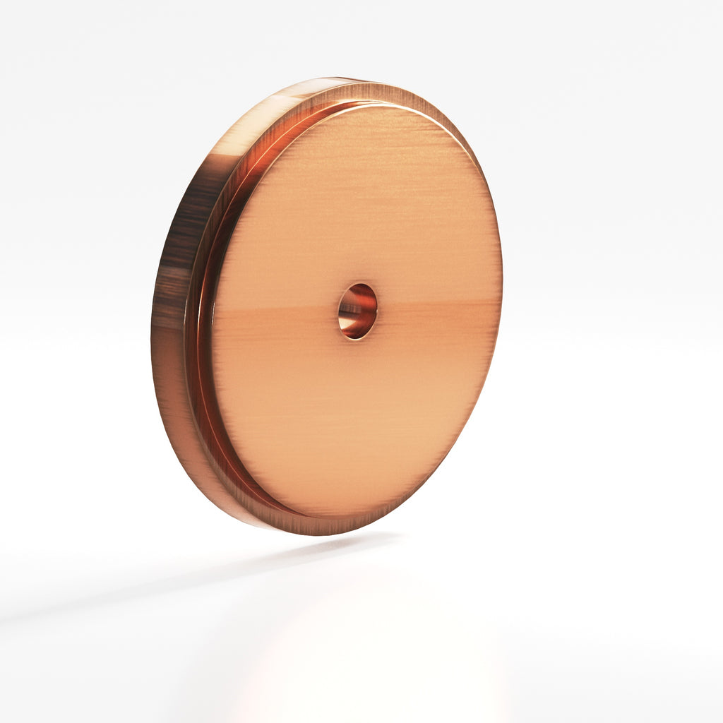 Colonial Bronze Series 9621 1.5" Round Stepped Backplate Antique Copper / 1.5"