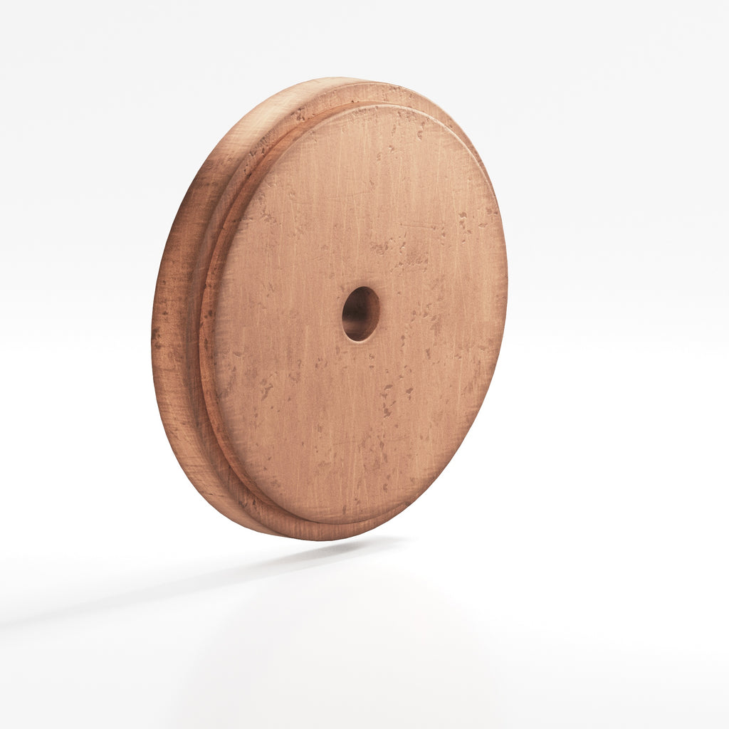 Colonial Bronze Series 9622 1.75" Round Stepped Backplate Distressed Antique Copper / 1.75"