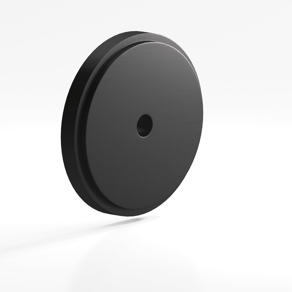 Colonial Bronze Series 9622 1.75" Round Stepped Backplate Matte Satin Black / 1.75"