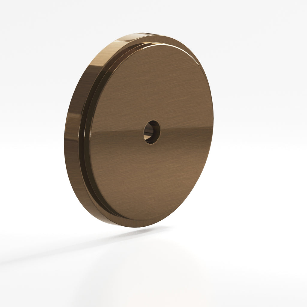 Colonial Bronze Series 9621 1.5" Round Stepped Backplate Light Statuary Bronze / 1.5"