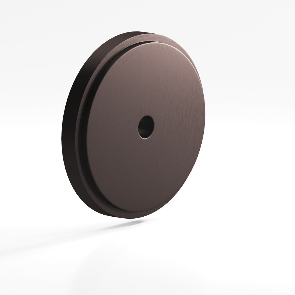 Colonial Bronze Series 9622 1.75" Round Stepped Backplate Matte Dark Statuary Bronze / 1.75"