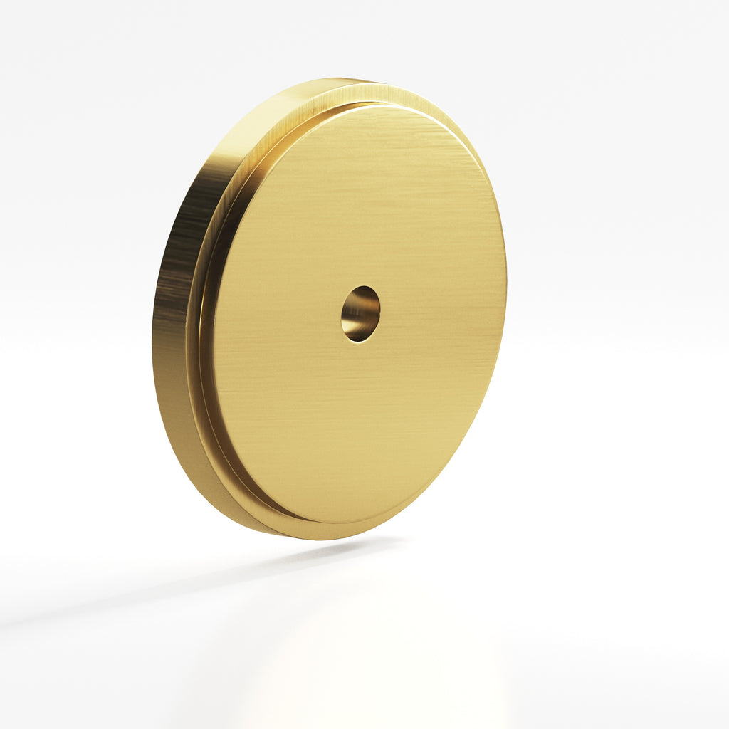 Colonial Bronze Series 9622 1.75" Round Stepped Backplate Satin Brass / 1.75"
