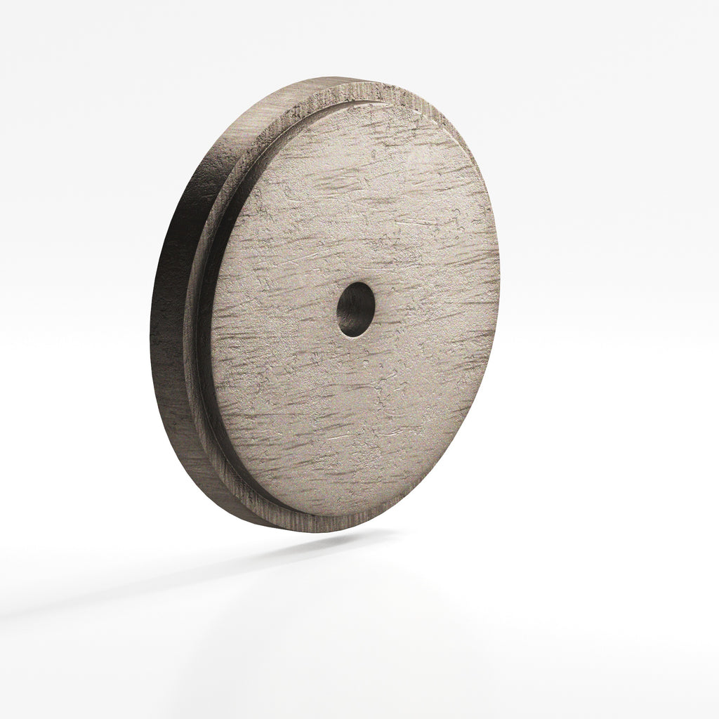 Colonial Bronze Series 9621 1.5" Round Stepped Backplate Distressed Pewter / 1.5"