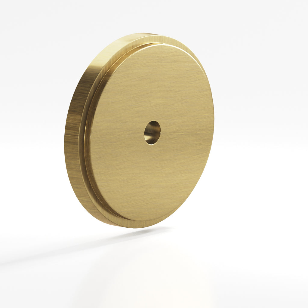 Colonial Bronze Series 9622 1.75" Round Stepped Backplate Antique Brass / 1.75"