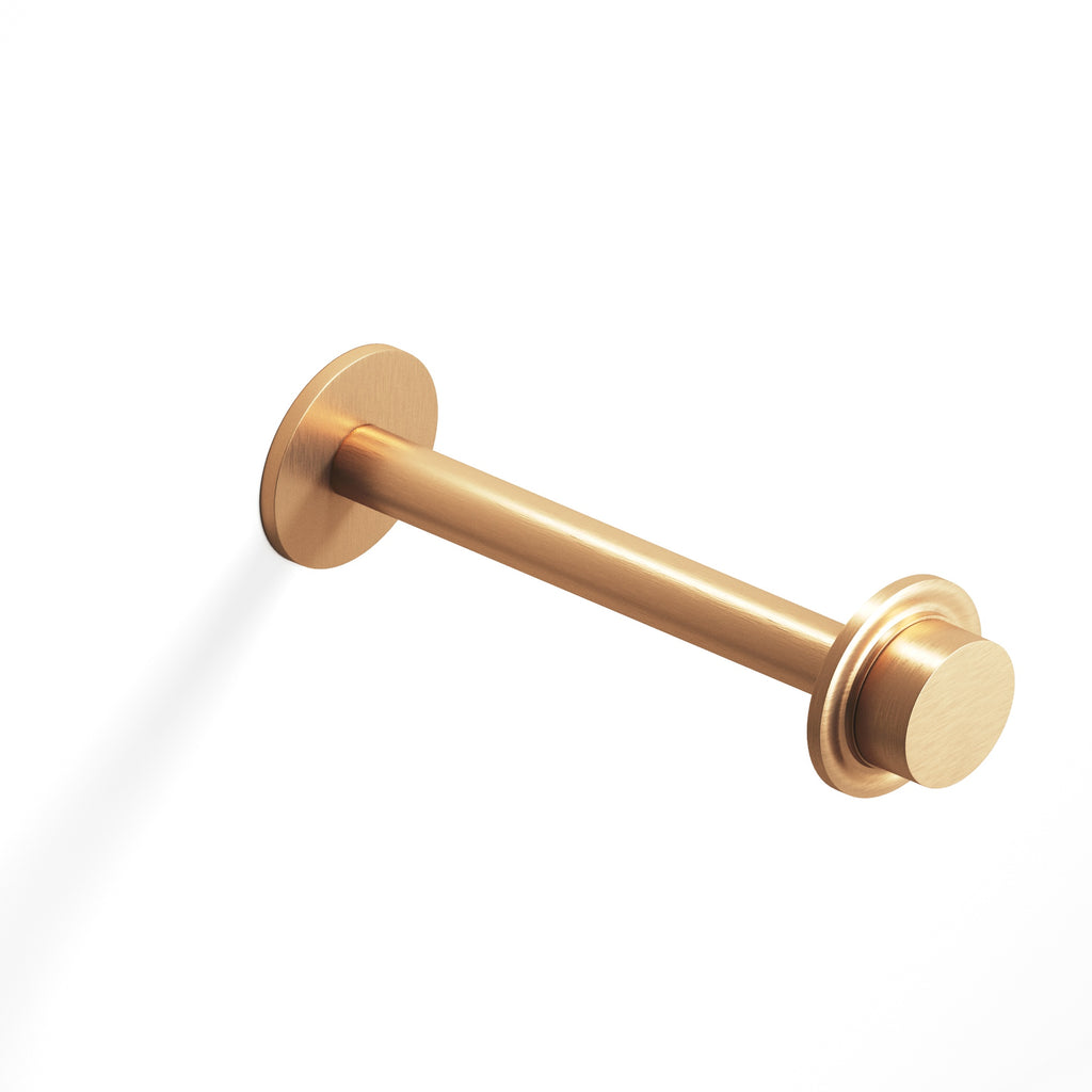 Colonial Bronze Series Er110 11" Garment Rod With 110 Knob Top Matte Satin Bronze / 11"