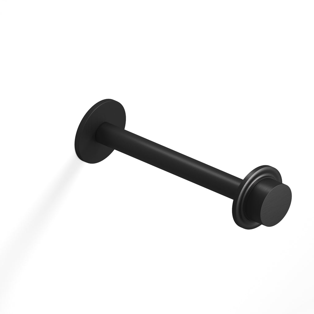 Colonial Bronze Series Er110 11" Garment Rod With 110 Knob Top Matte Satin Black / 11"