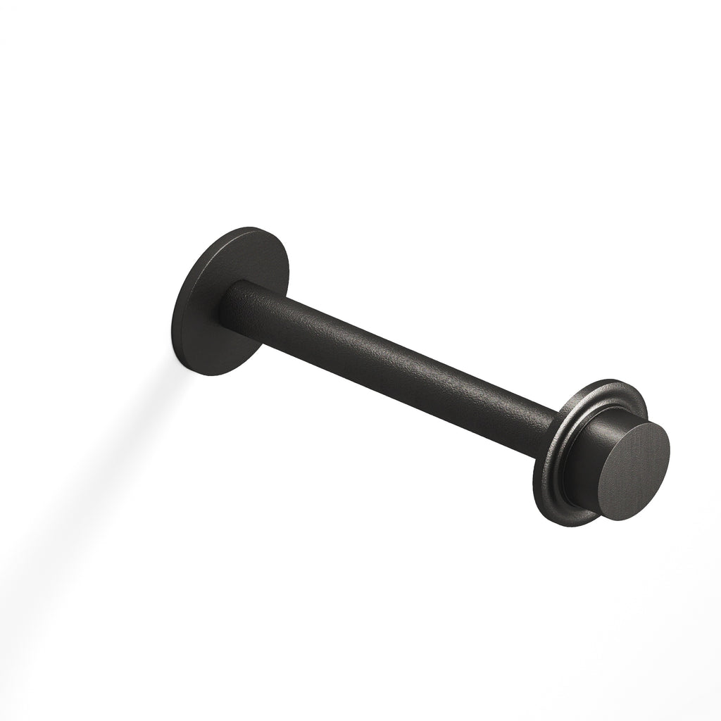 Colonial Bronze Series Er110 11" Garment Rod With 110 Knob Top Frost Black™ / 11"