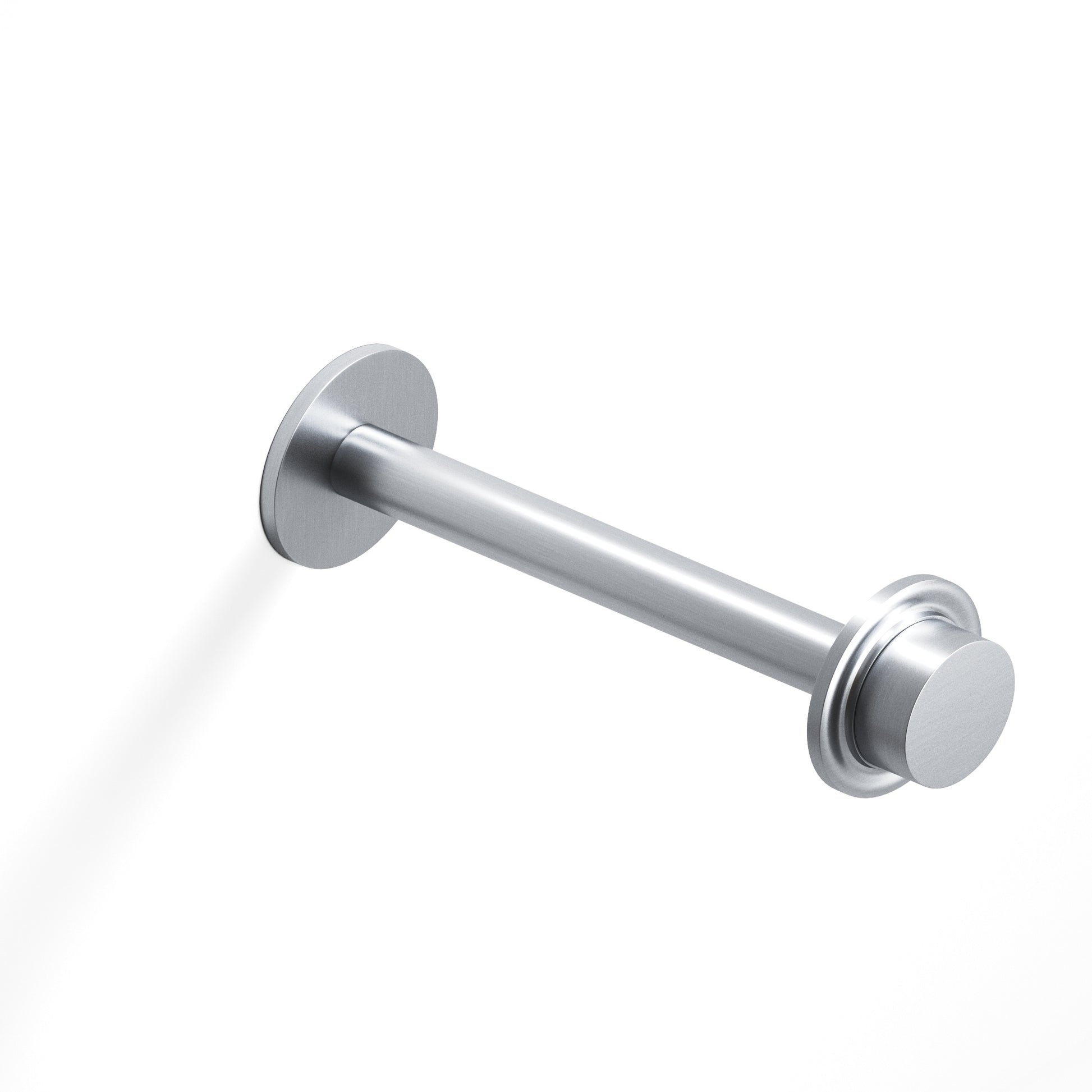 Colonial Bronze Series Ser110 11" Narrow Garment Rod With 110 Knob Top Satin Chrome / 11"