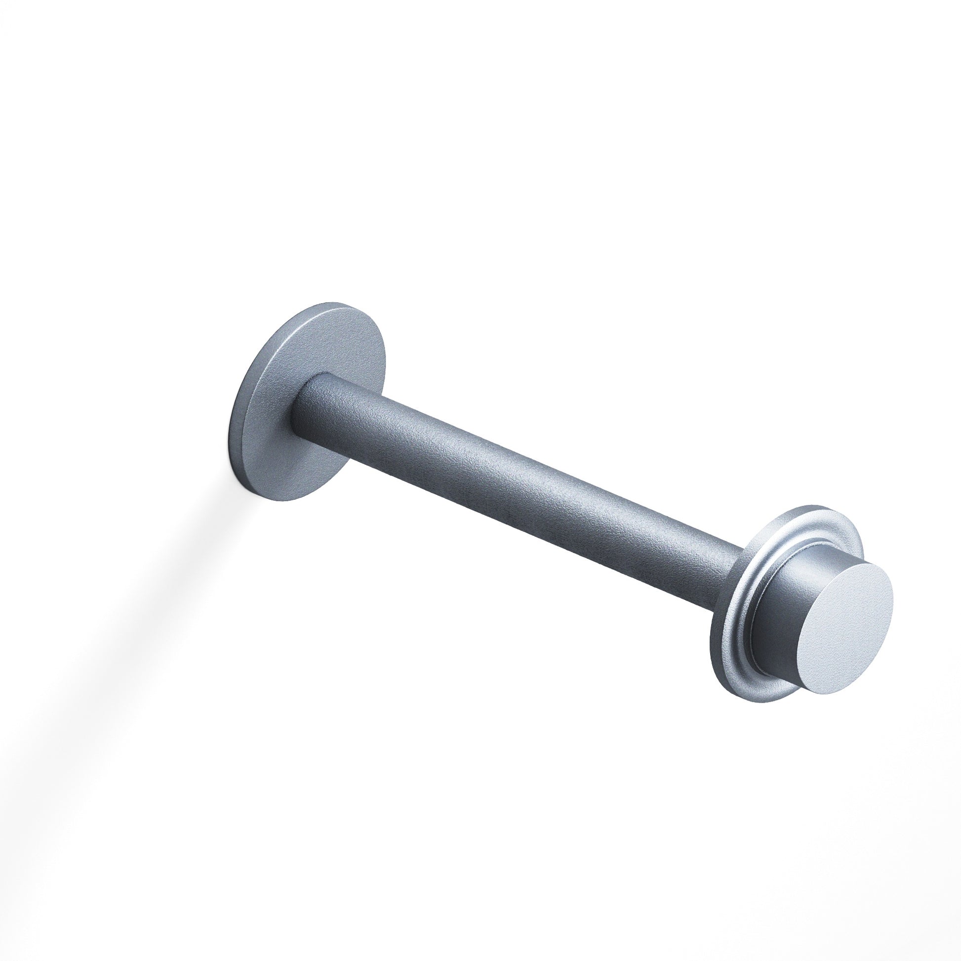 Colonial Bronze Series Er110 11" Garment Rod With 110 Knob Top Frost Chrome™ / 11"