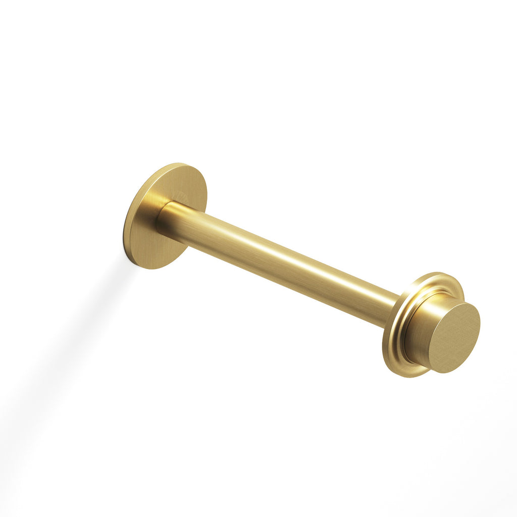 Colonial Bronze Series Er110 11" Garment Rod With 110 Knob Top Satin Brass / 11"
