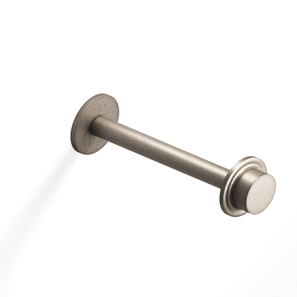 Colonial Bronze Series Er110 11" Garment Rod With 110 Knob Top Distressed Pewter / 11"