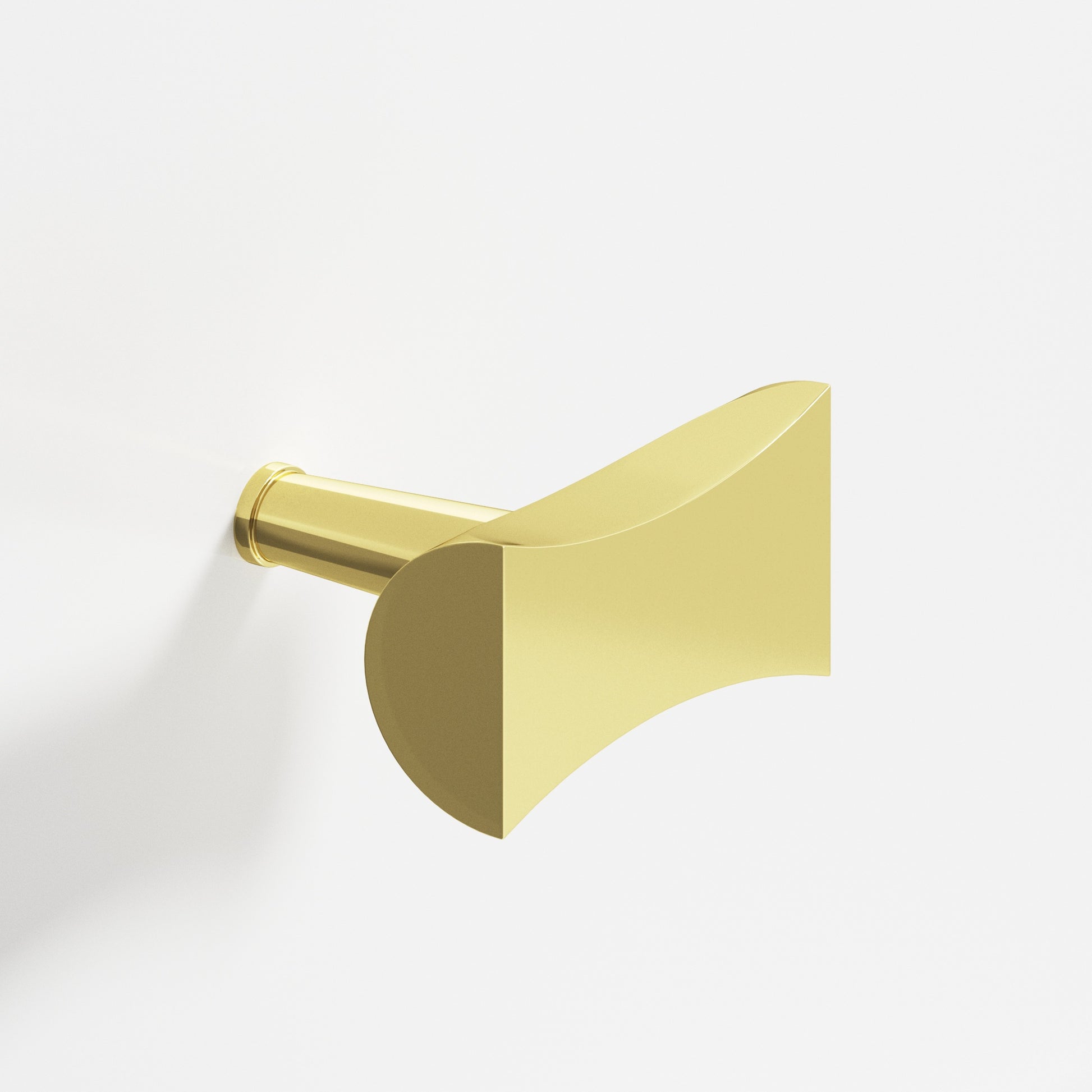 Colonial Bronze Series 1139 1.25" Bowtie Cabinet T-Knob With Rounded Back And Tapered Post Polished Brass / 1.25"