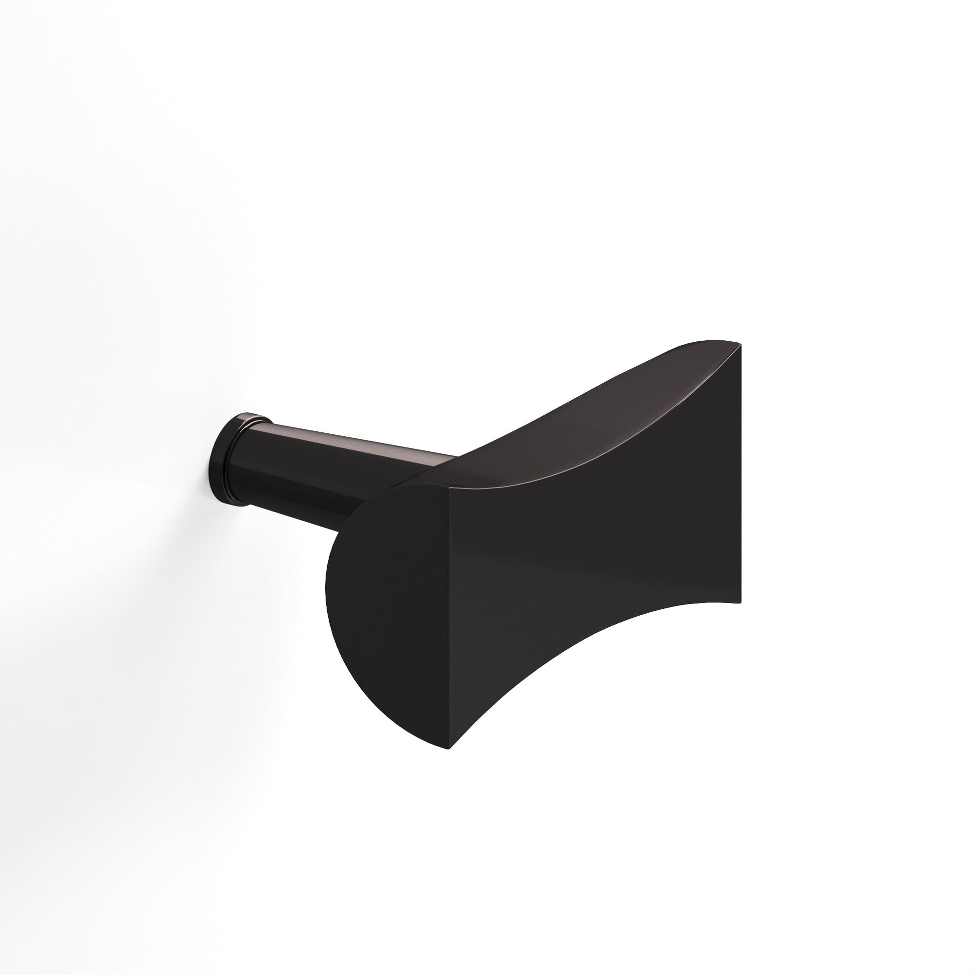 Colonial Bronze Series 1139 1.25" Bowtie Cabinet T-Knob With Rounded Back And Tapered Post Satin Black / 1.25"