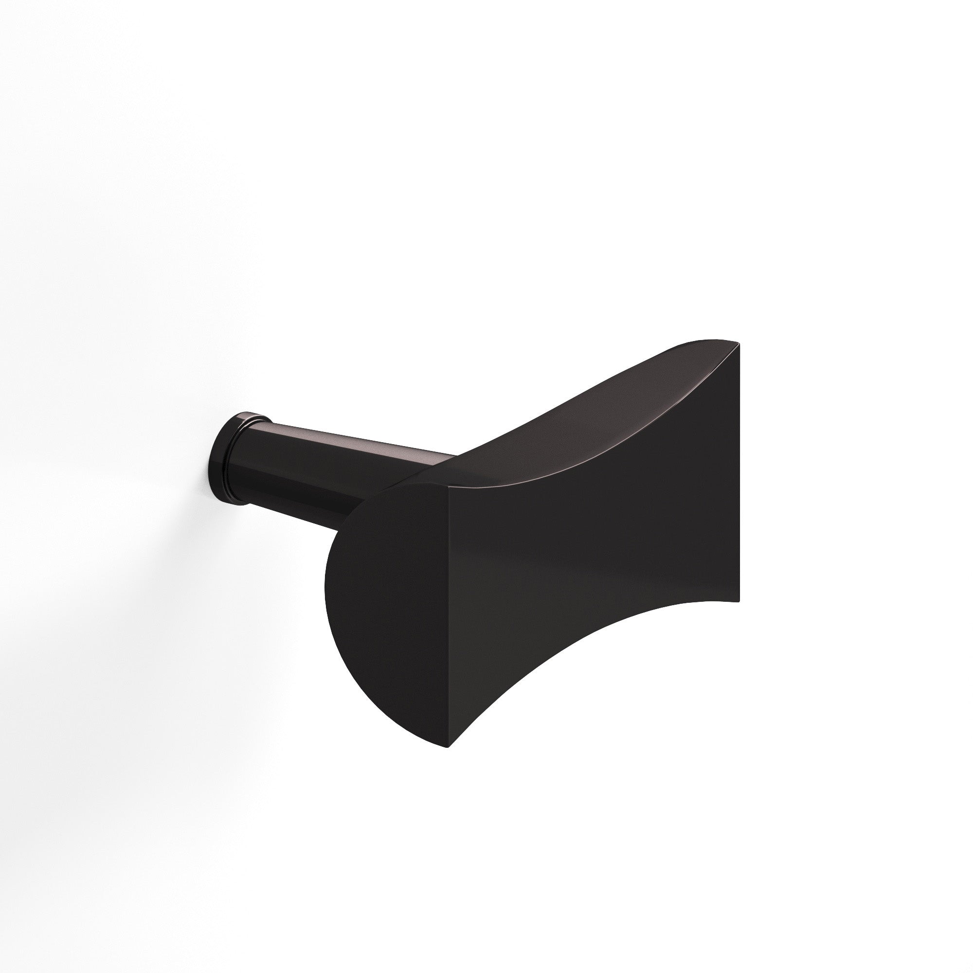Colonial Bronze Series 1139 1.25" Bowtie Cabinet T-Knob With Rounded Back And Tapered Post Satin Black / 1.25"