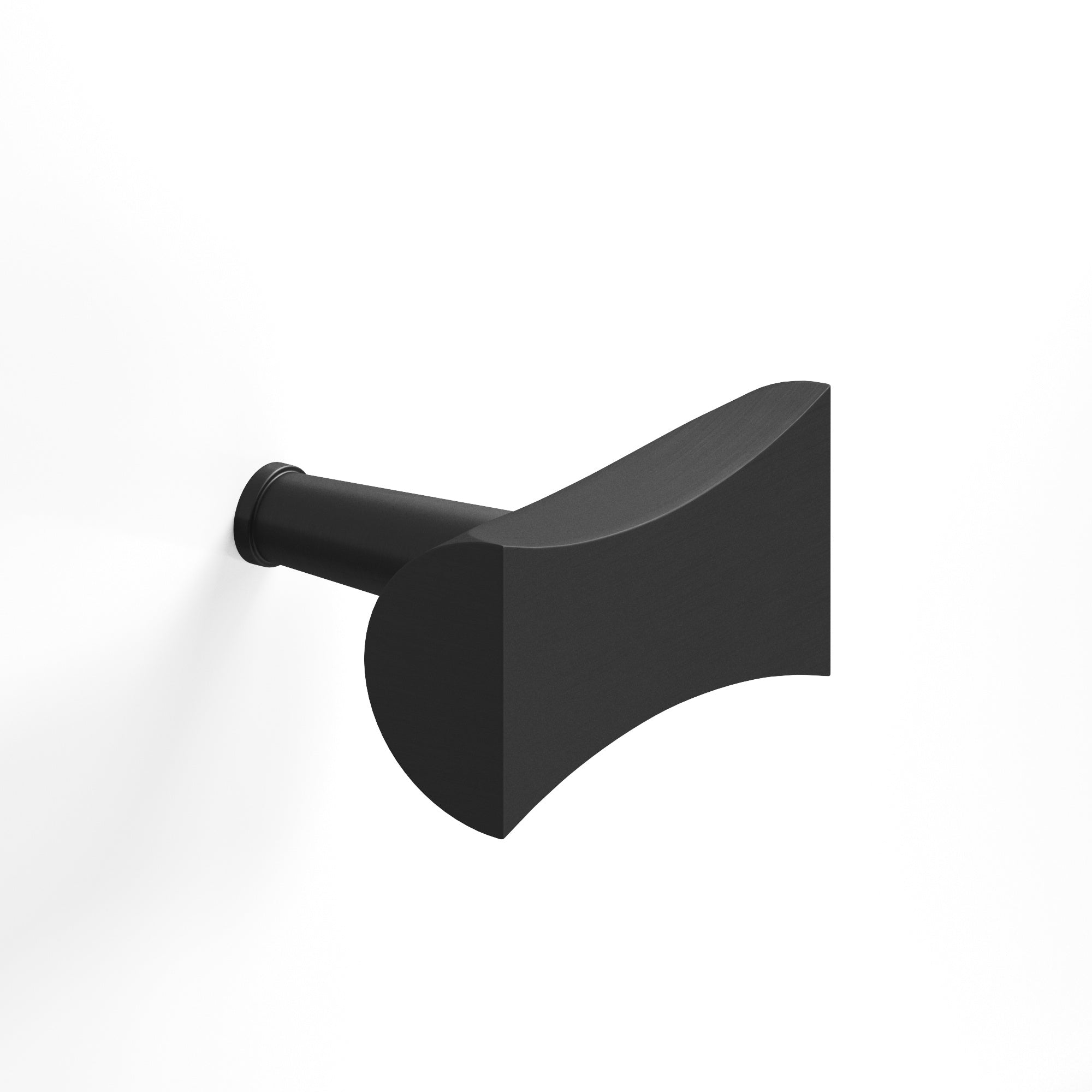 Colonial Bronze Series 1139 1.25" Bowtie Cabinet T-Knob With Rounded Back And Tapered Post Matte Satin Black / 1.25"