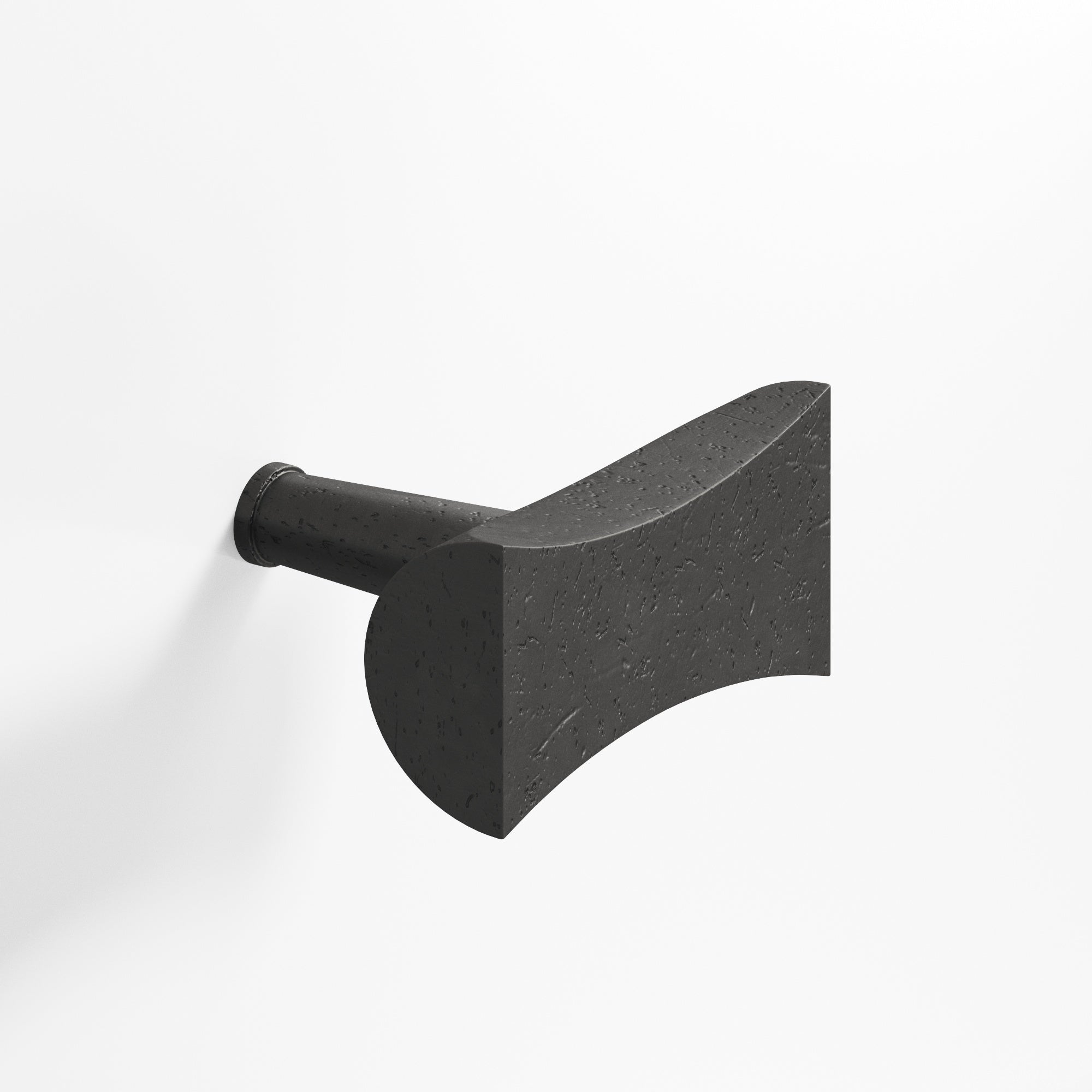 Colonial Bronze Series 1139 1.25" Bowtie Cabinet T-Knob With Rounded Back And Tapered Post Distressed Satin Black / 1.25"