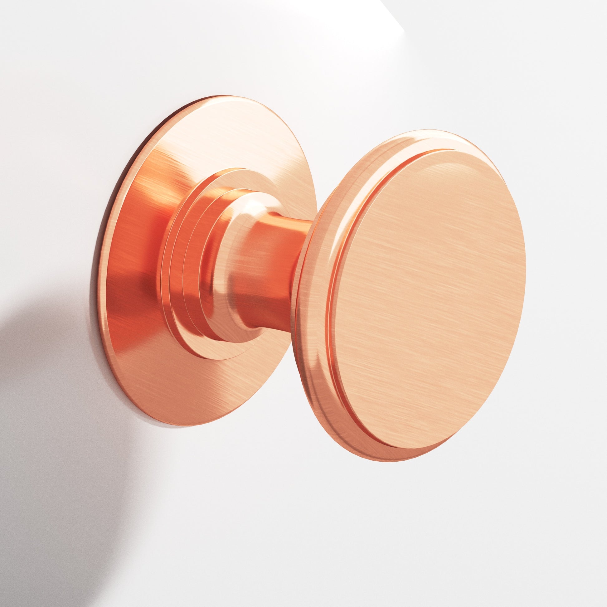 Colonial Bronze Series 1384 1.25" Round Cabinet Knob Back-To-Back Shower Kit Satin Copper / 1.25"