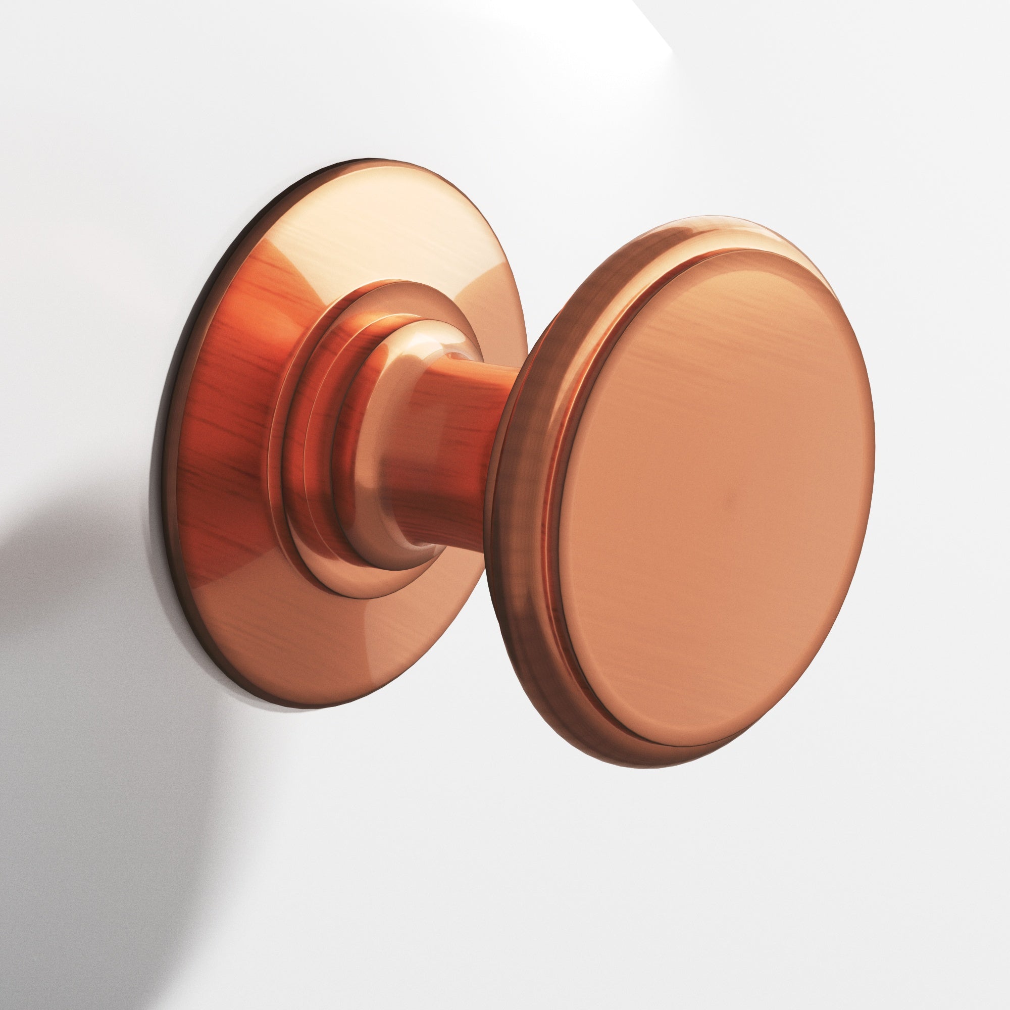 Colonial Bronze Series 1384 1.25" Round Cabinet Knob Back-To-Back Shower Kit Antique Copper / 1.25"