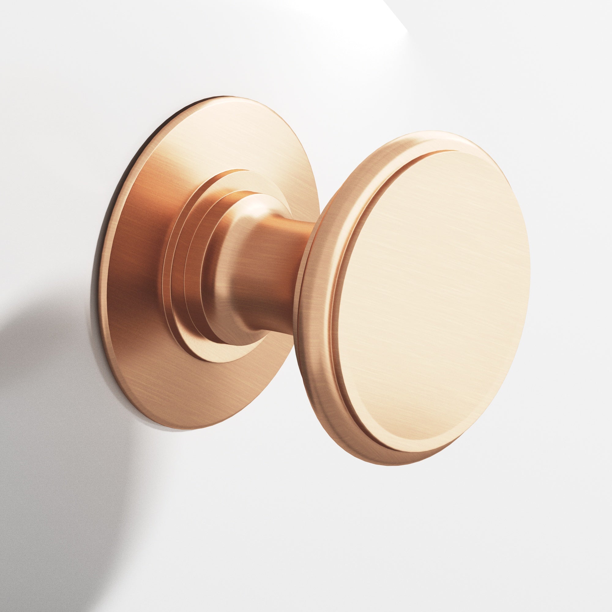 Colonial Bronze Series 1384 1.25" Round Cabinet Knob Back-To-Back Shower Kit Satin Bronze / 1.25"