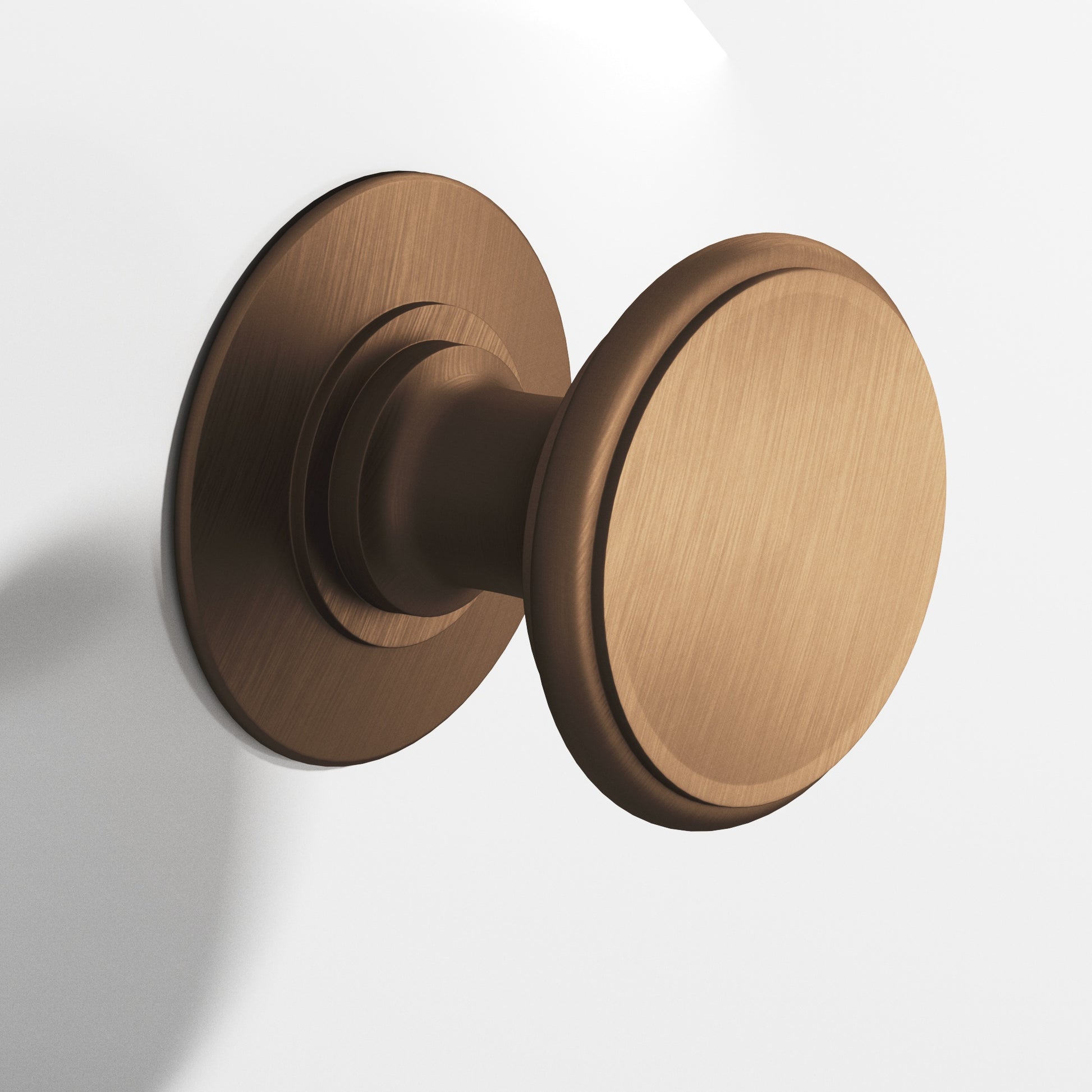 Colonial Bronze Series 1384 1.25" Round Cabinet Knob Back-To-Back Shower Kit Matte Oil Rubbed Bronze / 1.25"
