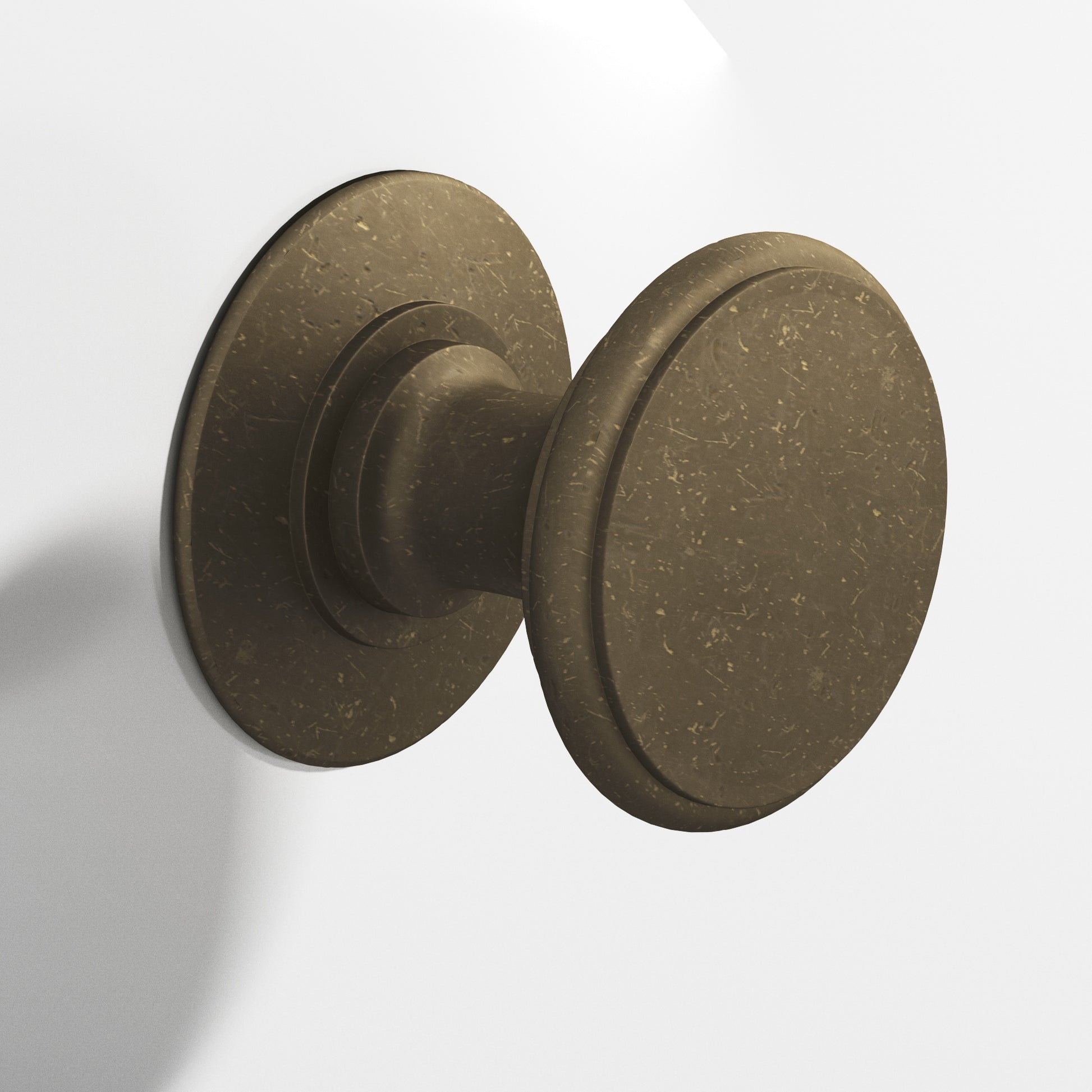 Colonial Bronze Series 1384 1.25" Round Cabinet Knob Back-To-Back Shower Kit Distressed Oil Rubbed Bronze / 1.25"