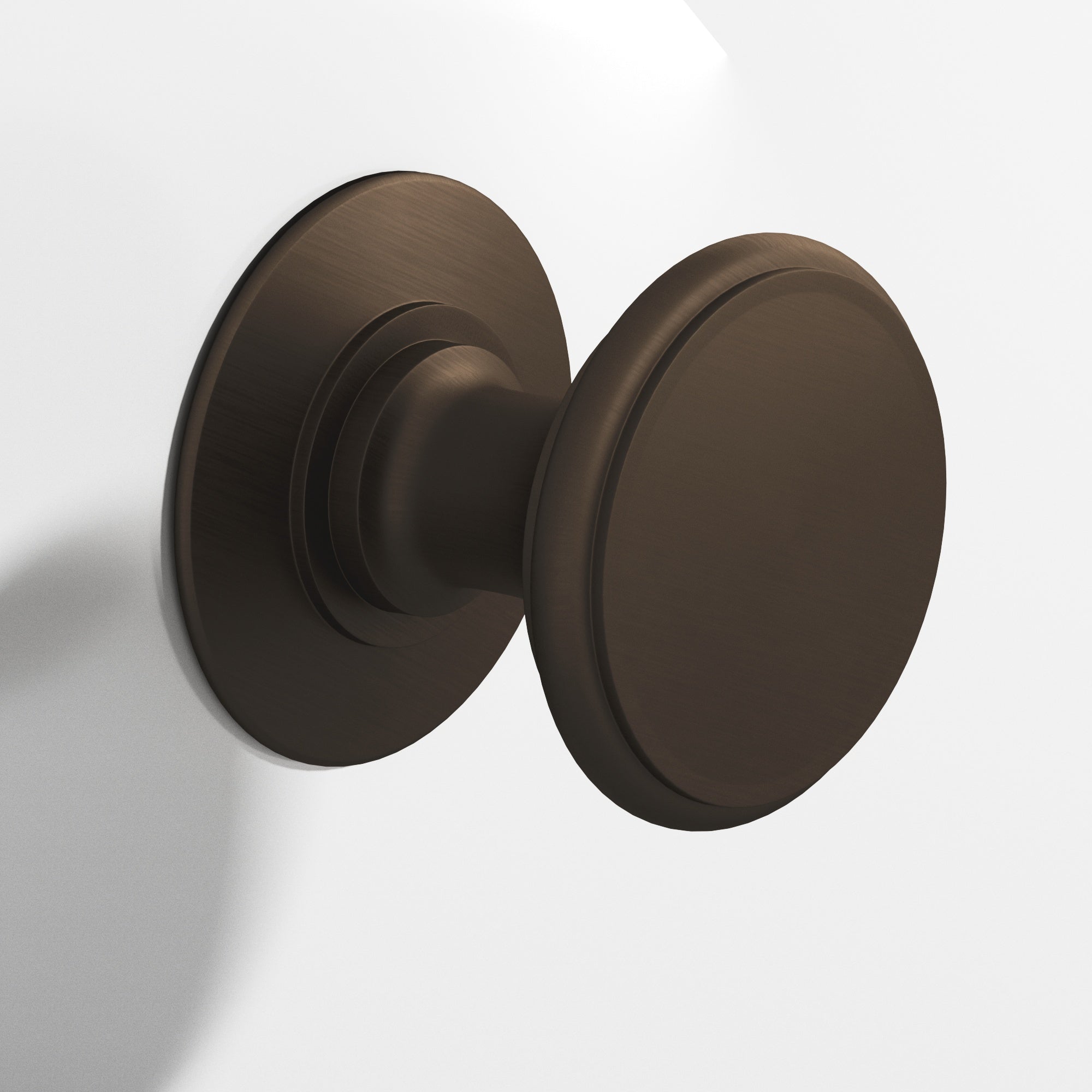 Colonial Bronze Series 1384 1.25" Round Cabinet Knob Back-To-Back Shower Kit Heritage Bronze / 1.25"