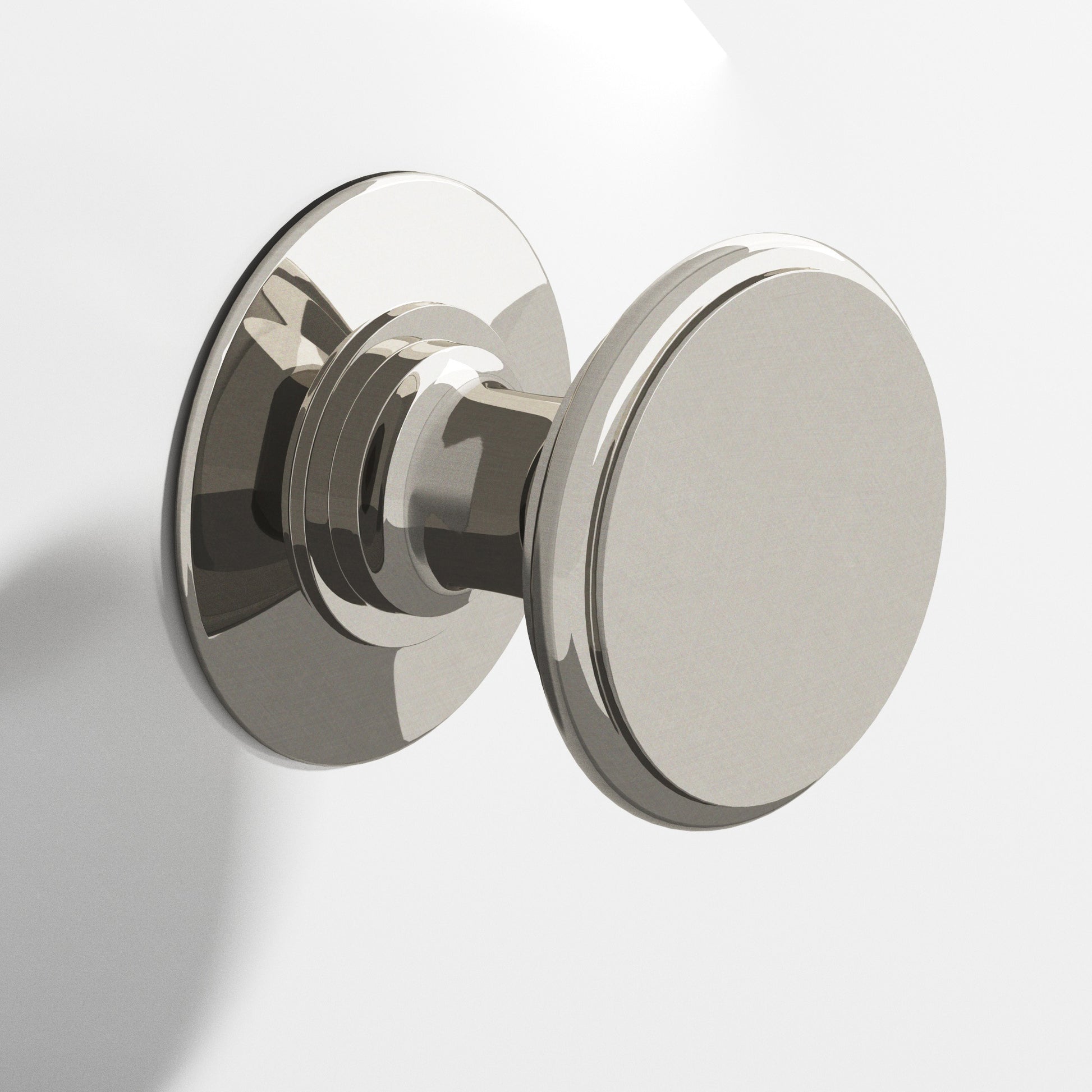 Colonial Bronze Series 1384 1.25" Round Cabinet Knob Back-To-Back Shower Kit Nickel Stainless / 1.25"