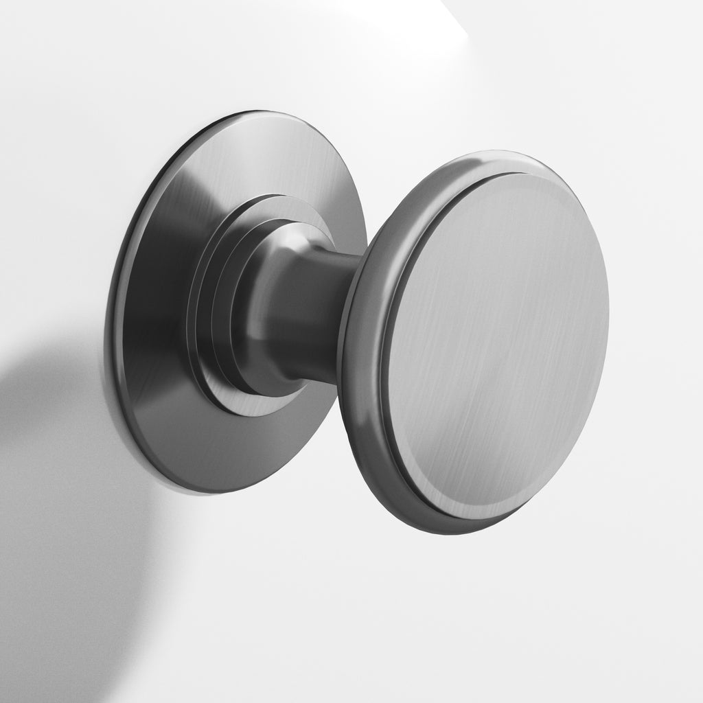 Colonial Bronze Series 1384 1.25" Round Cabinet Knob Back-To-Back Shower Kit Graphite / 1.25"
