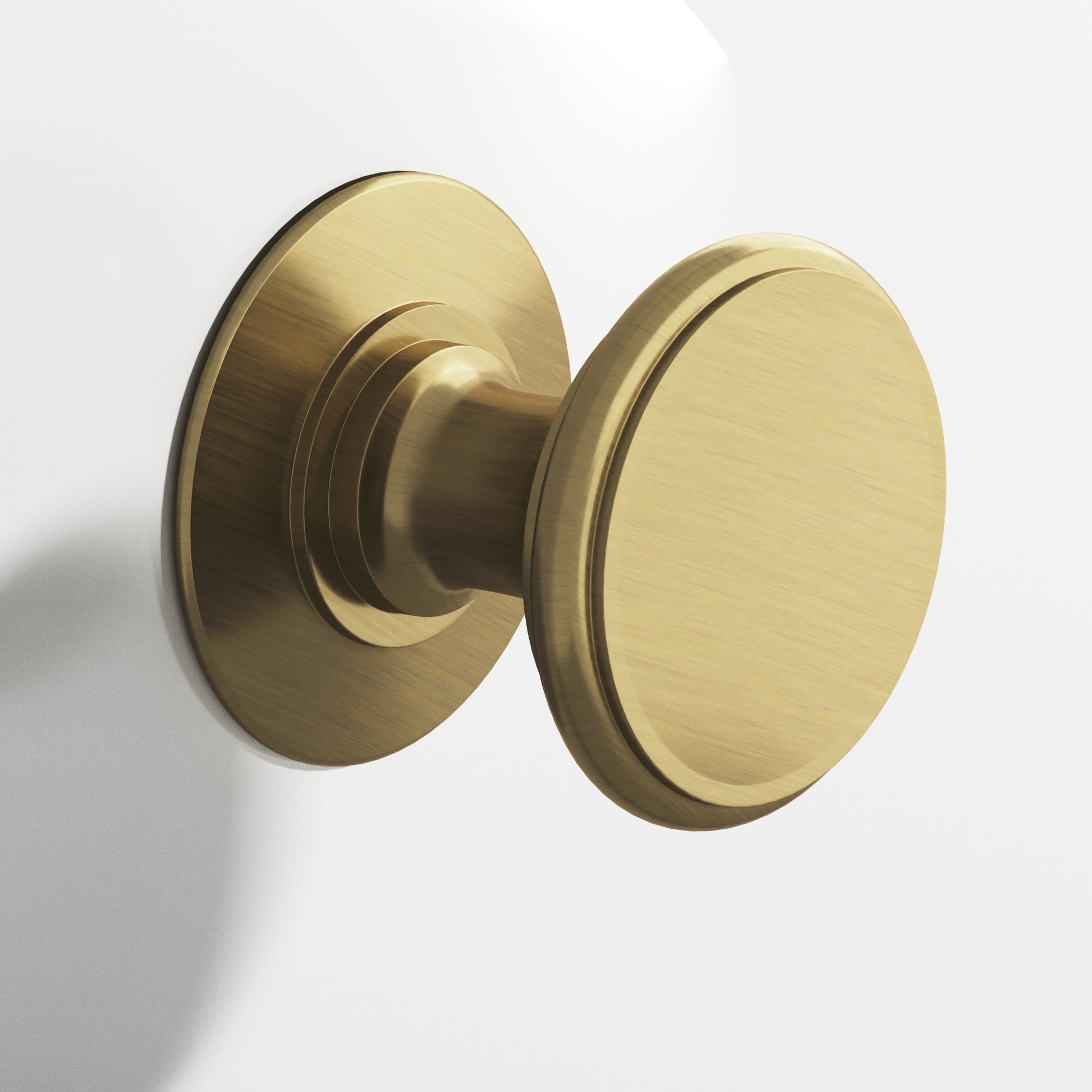 Colonial Bronze Series 1384 1.25" Round Cabinet Knob Back-To-Back Shower Kit Antique Brass / 1.25"