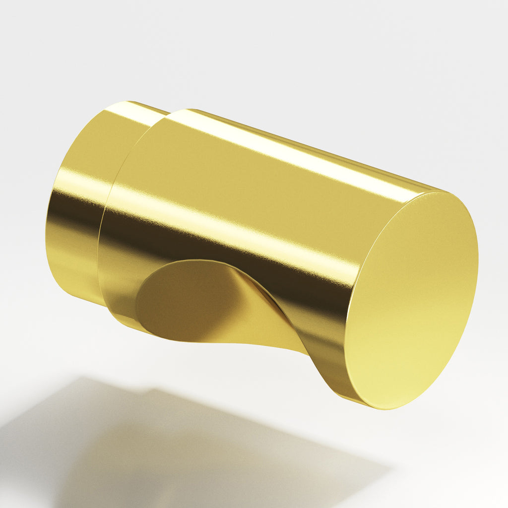 Colonial Bronze Series 146 1" Round Cabinet Knob Back-To-Back Shower Kit French Gold / 1"
