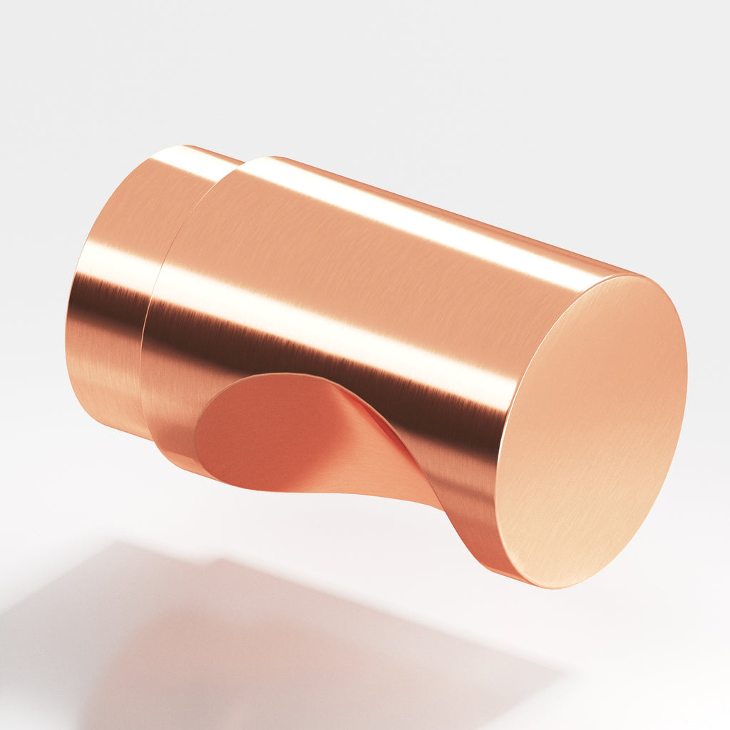 Colonial Bronze Series 146 1" Round Cabinet Knob Back-To-Back Shower Kit Satin Copper / 1"