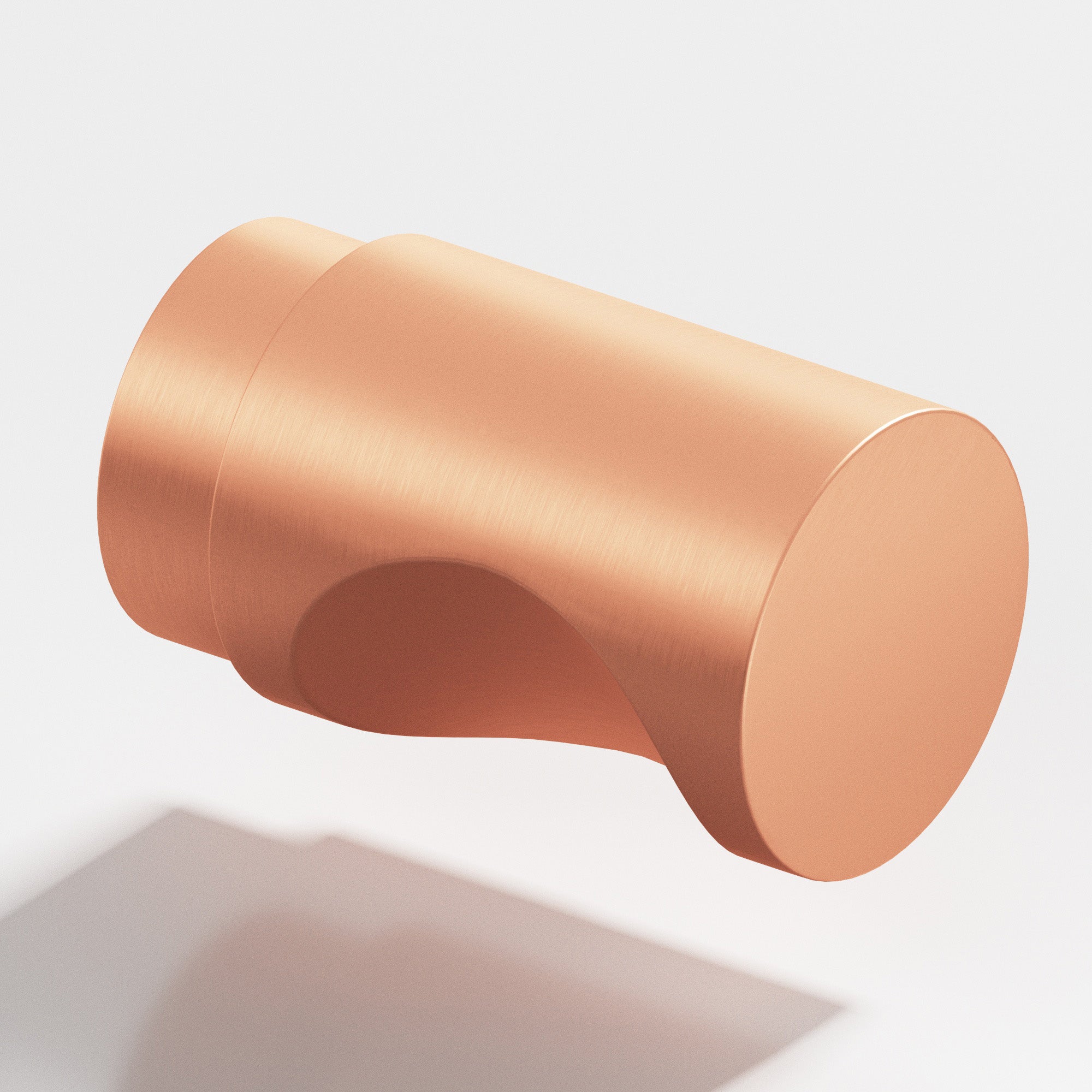 Colonial Bronze Series 146 1" Round Cabinet Knob Back-To-Back Shower Kit Matte Satin Copper / 1"