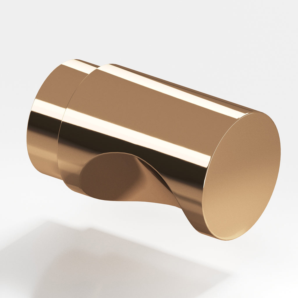 Colonial Bronze Series 146 1" Round Cabinet Knob Back-To-Back Shower Kit Polished Bronze / 1"