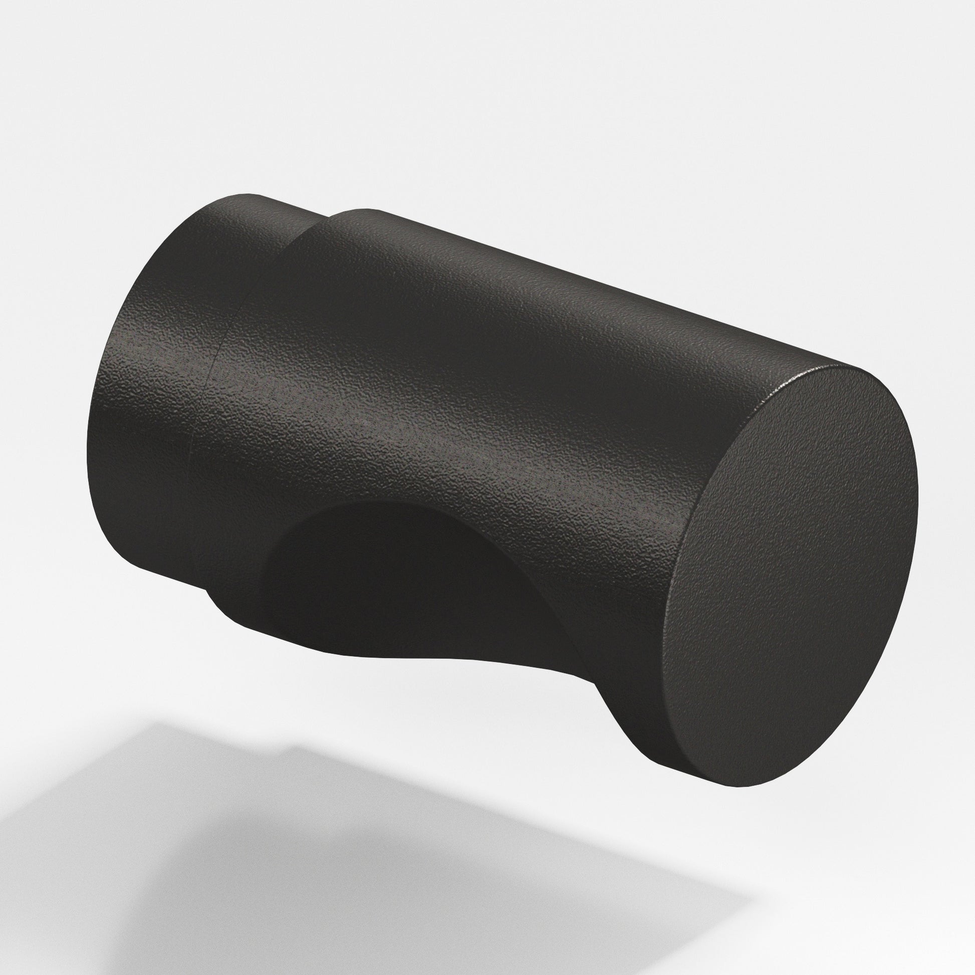 Colonial Bronze Series 146 1" Round Cabinet Knob Back-To-Back Shower Kit Frost Black™ / 1"