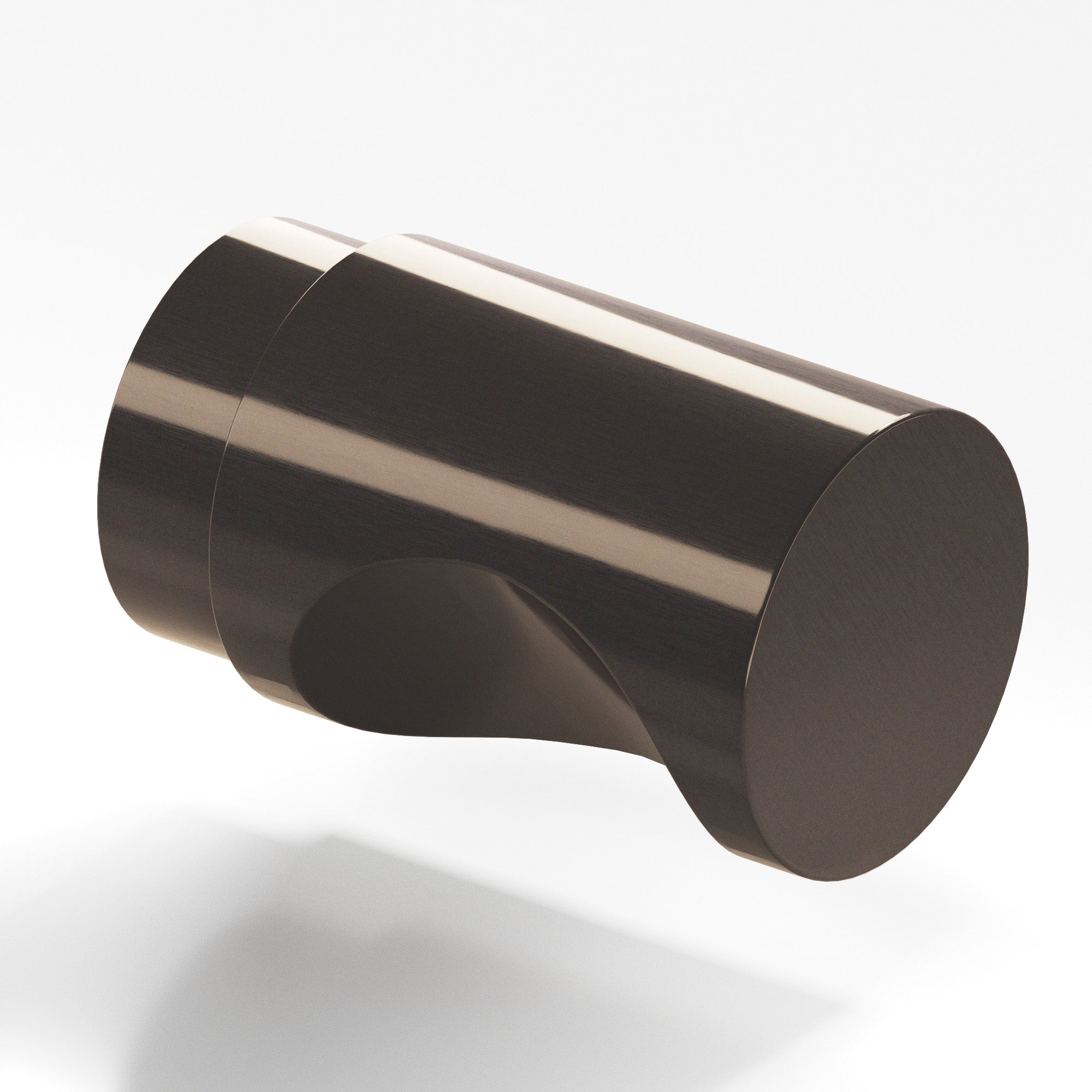 Colonial Bronze Series 146 1" Round Cabinet Knob Back-To-Back Shower Kit Dark Statuary Bronze / 1"