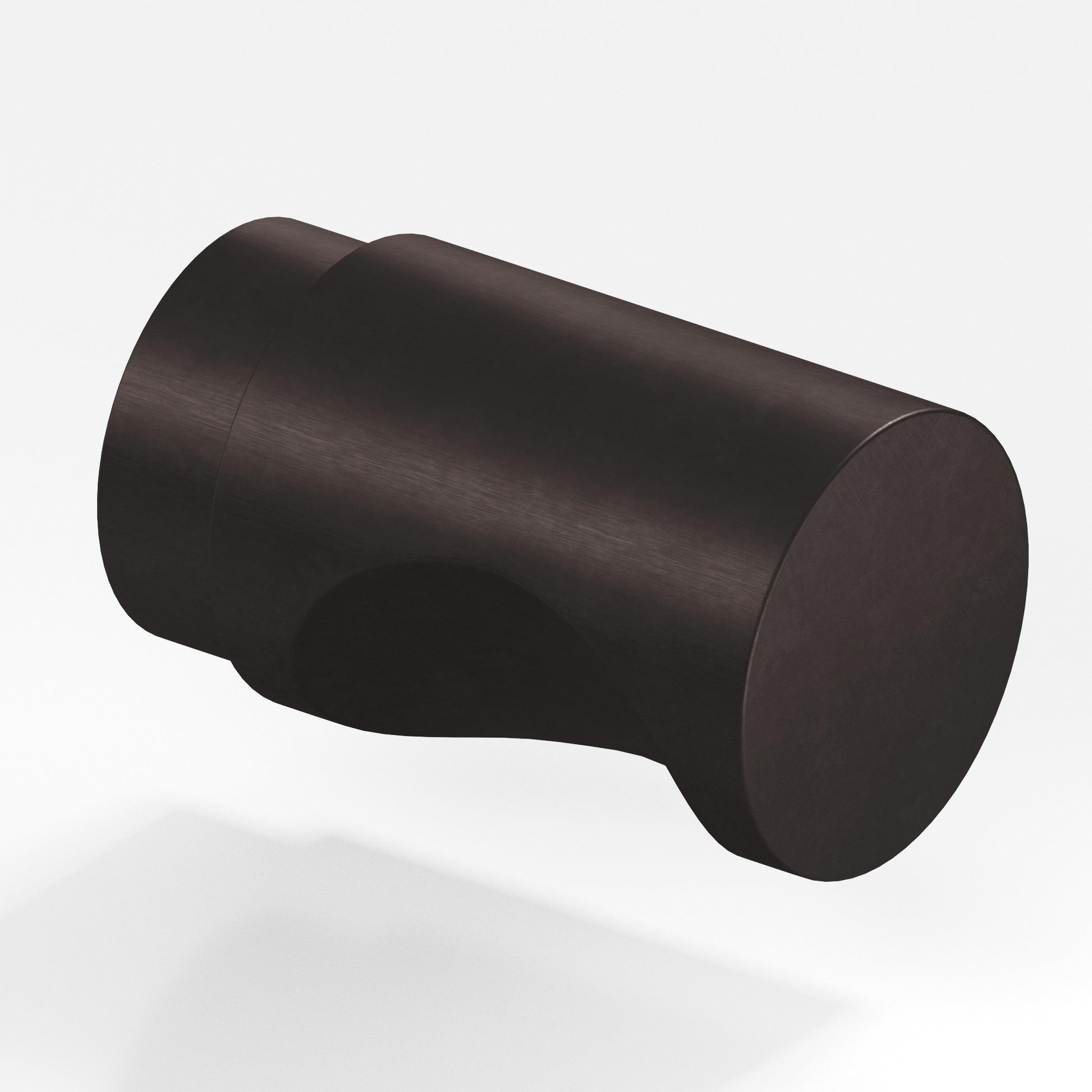 Colonial Bronze Series 146 1" Round Cabinet Knob Back-To-Back Shower Kit Matte Dark Statuary Bronze / 1"