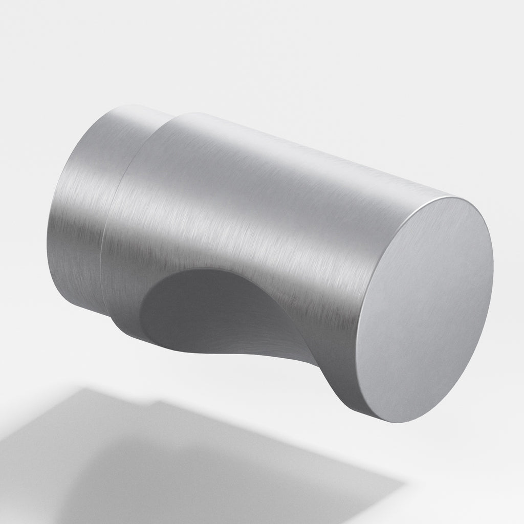 Colonial Bronze Series 146 1" Round Cabinet Knob Back-To-Back Shower Kit Matte Satin Chrome / 1"