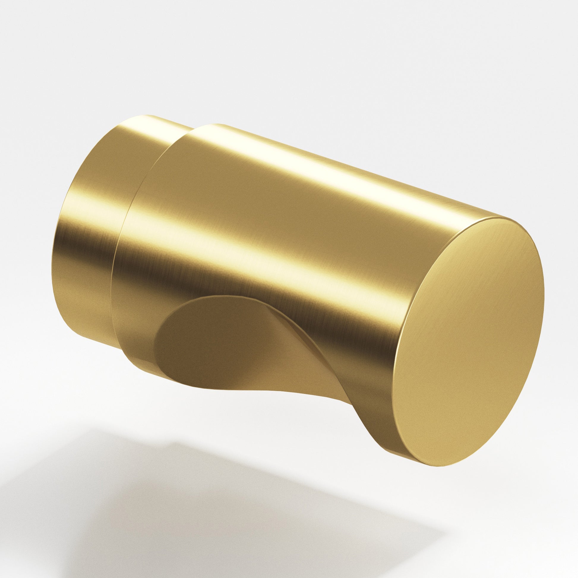 Colonial Bronze Series 146 1" Round Cabinet Knob Back-To-Back Shower Kit Satin Brass / 1"