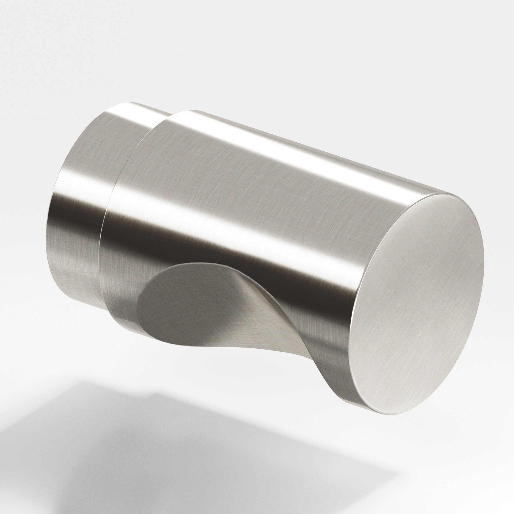 Colonial Bronze Series 146 1" Round Cabinet Knob Back-To-Back Shower Kit Satin Nickel / 1"