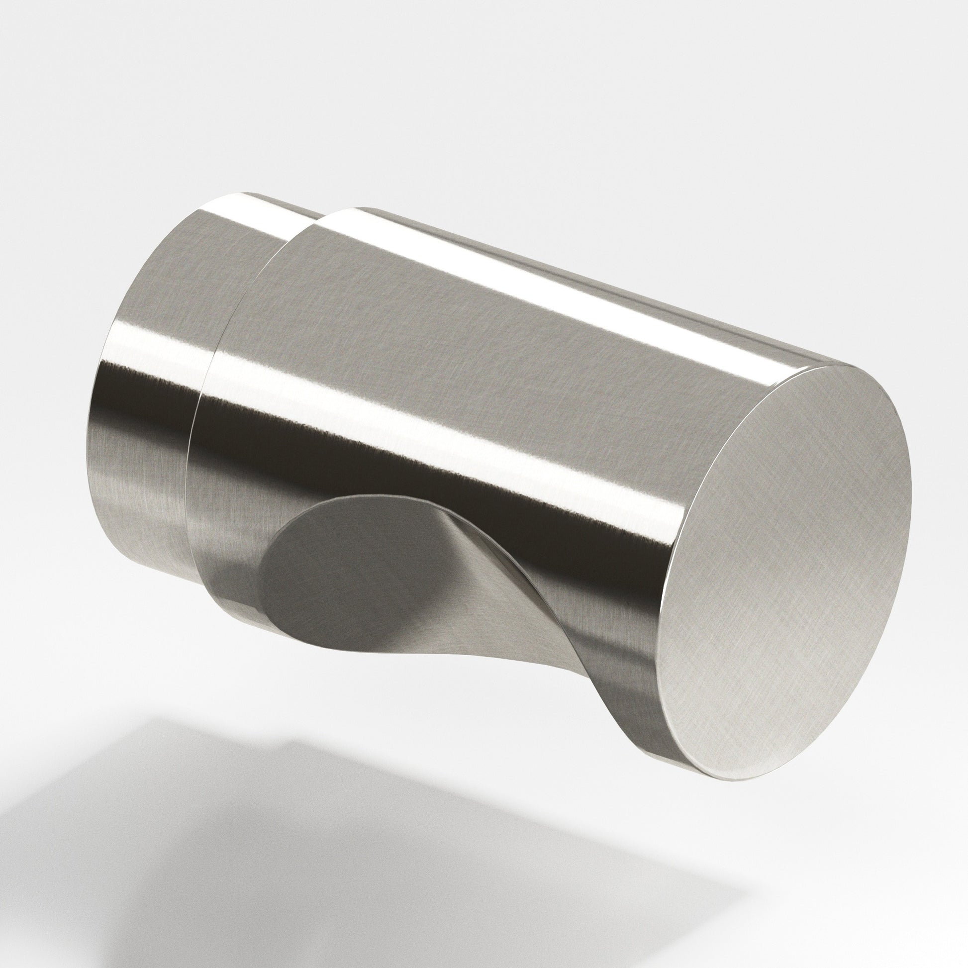 Colonial Bronze Series 146 1" Round Cabinet Knob Back-To-Back Shower Kit Nickel Stainless / 1"