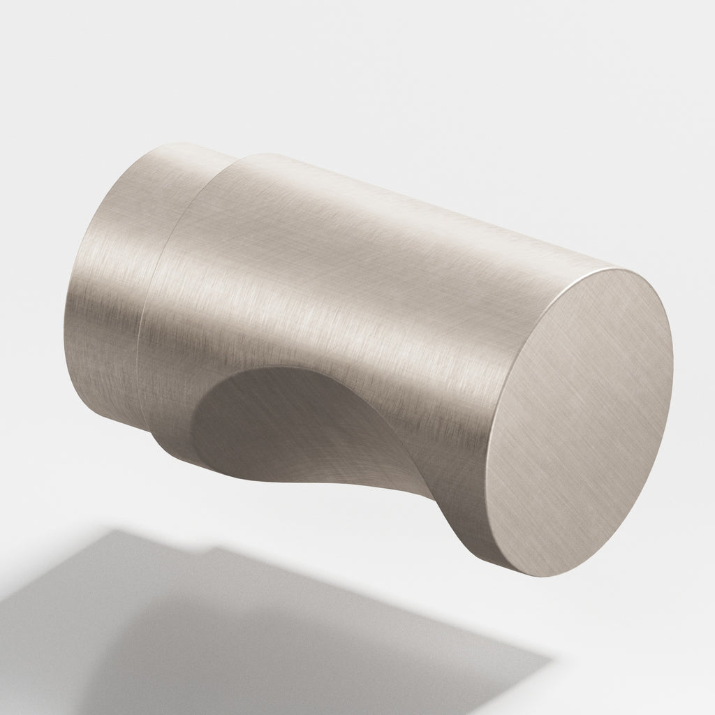 Colonial Bronze Series 146 1" Round Cabinet Knob Back-To-Back Shower Kit Matte Satin Nickel / 1"