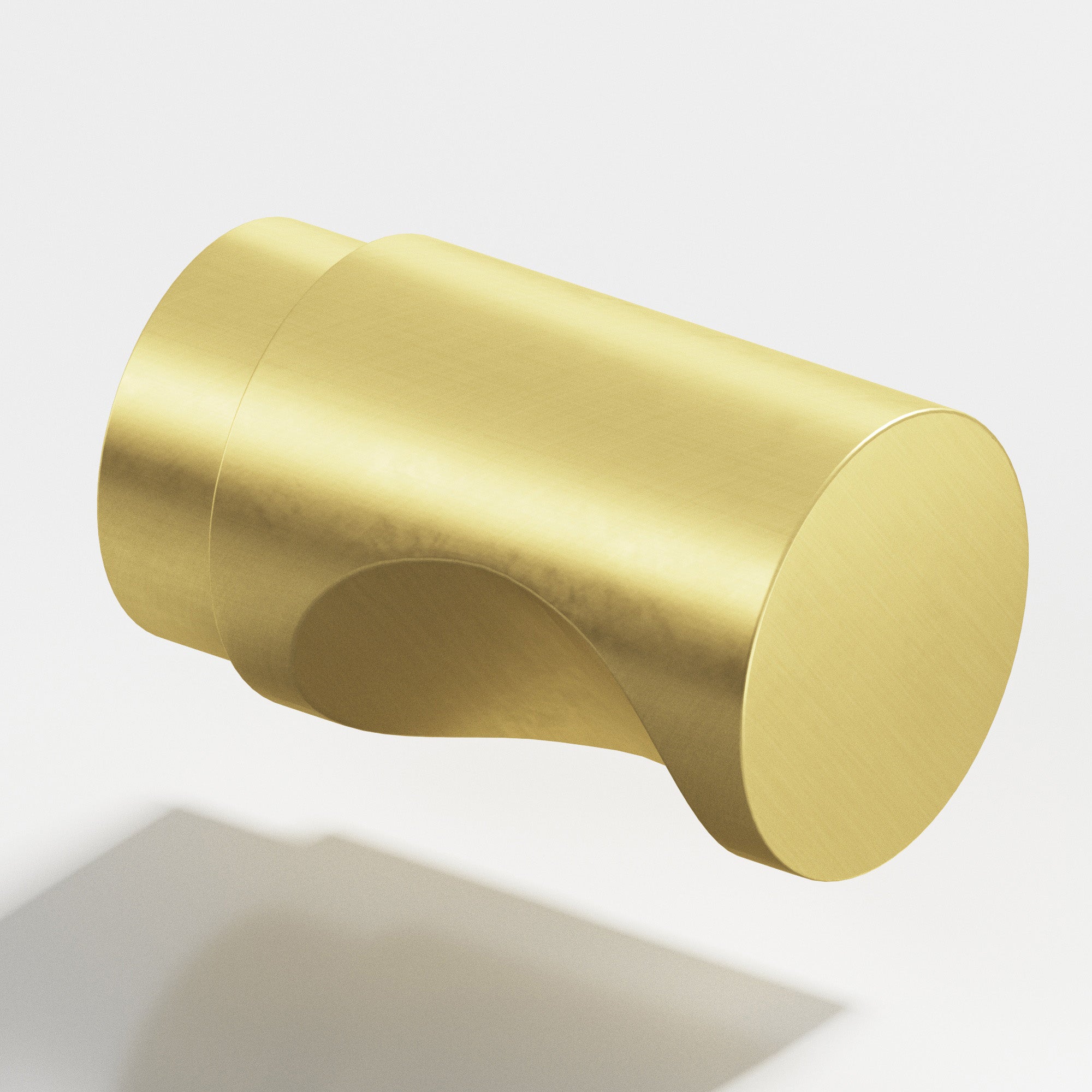 Colonial Bronze Series 146 1" Round Cabinet Knob Back-To-Back Shower Kit Matte Satin Brass / 1"