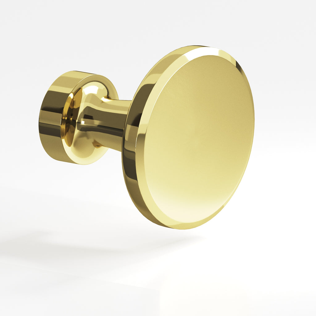 Colonial Bronze Series 151 1.0625" Round Cabinet Knob Polished Brass / 1.0625"