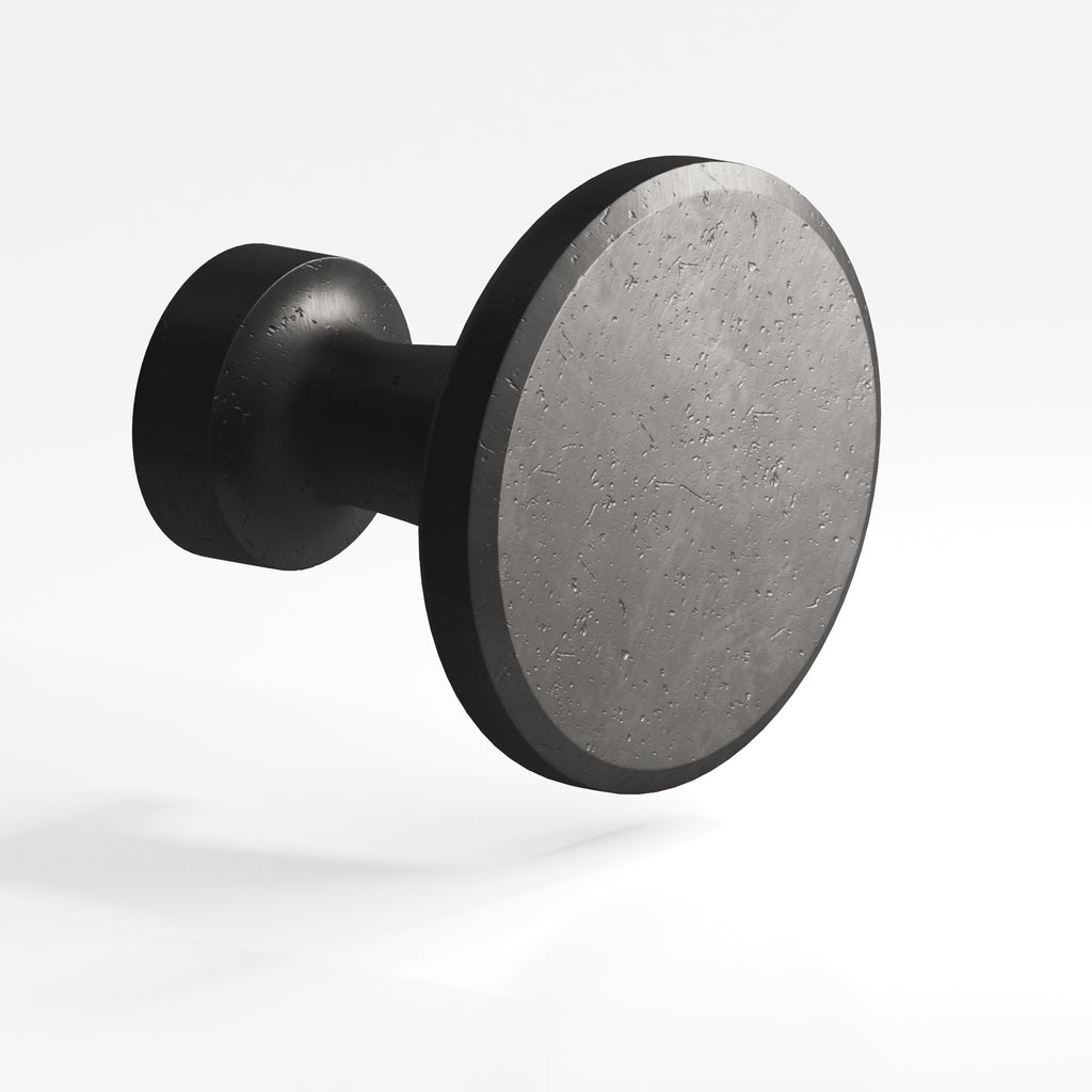 Colonial Bronze Series 151 1.0625" Round Cabinet Knob Distressed Satin Black / 1.0625"