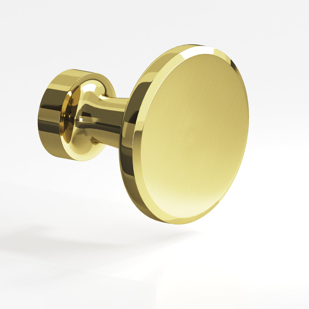 Colonial Bronze Series 151 1.0625" Round Cabinet Knob Unlacquered Polished Brass / 1.0625"