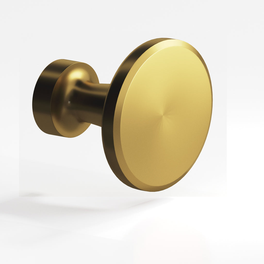Colonial Bronze Series 151 1.0625" Round Cabinet Knob Unlacquered Satin Brass / 1.0625"